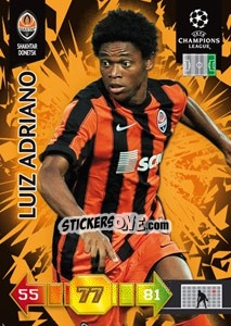 Sticker Luiz Adriano - UEFA Champions League 2010-2011. Adrenalyn XL n. 308 - Panini
