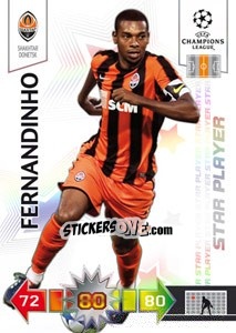 Sticker Fernandinho - UEFA Champions League 2010-2011. Adrenalyn XL n. 311 - Panini