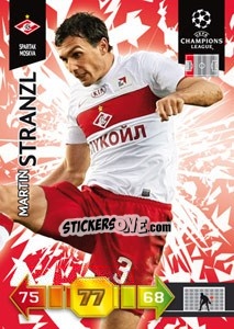 Sticker Martin Stranzl - UEFA Champions League 2010-2011. Adrenalyn XL n. 313 - Panini