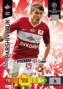 Sticker Sergei Parshivlyuk - UEFA Champions League 2010-2011. Adrenalyn XL n. 314 - Panini