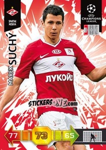 Sticker Marek Suchy - UEFA Champions League 2010-2011. Adrenalyn XL n. 315 - Panini