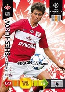 Sticker Aleksandr Sheshukov - UEFA Champions League 2010-2011. Adrenalyn XL n. 317 - Panini