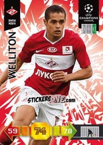 Sticker Welliton - UEFA Champions League 2010-2011. Adrenalyn XL n. 321 - Panini