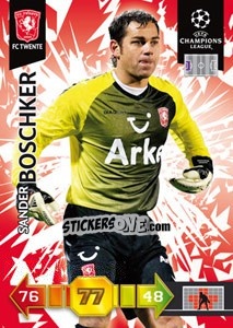 Sticker Sander Boschker - UEFA Champions League 2010-2011. Adrenalyn XL n. 325 - Panini
