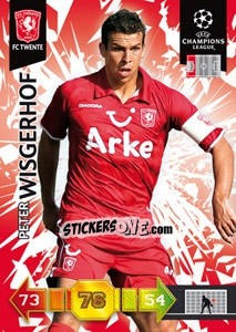 Sticker Peter Wisgerhof - UEFA Champions League 2010-2011. Adrenalyn XL n. 326 - Panini