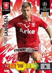 Sticker Theo Janssen - UEFA Champions League 2010-2011. Adrenalyn XL n. 328 - Panini