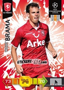 Sticker Wout Brama - UEFA Champions League 2010-2011. Adrenalyn XL n. 329 - Panini