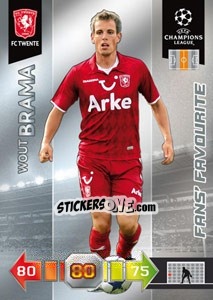 Sticker Wout Brama - UEFA Champions League 2010-2011. Adrenalyn XL n. 333 - Panini