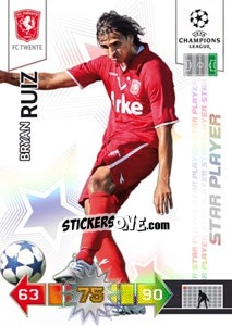 Sticker Bryan Ruiz - UEFA Champions League 2010-2011. Adrenalyn XL n. 335 - Panini