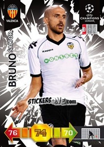 Sticker Bruno Saltor - UEFA Champions League 2010-2011. Adrenalyn XL - Panini
