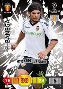 Sticker Éver Banega - UEFA Champions League 2010-2011. Adrenalyn XL n. 344 - Panini