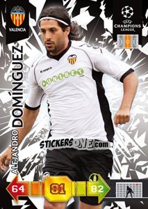 Figurina Alejandro Domínguez - UEFA Champions League 2010-2011. Adrenalyn XL - Panini