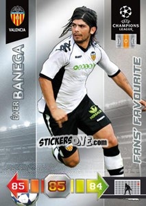 Sticker Éver Banega - UEFA Champions League 2010-2011. Adrenalyn XL n. 348 - Panini