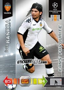 Figurina Éver Banega - UEFA Champions League 2010-2011. Adrenalyn XL - Panini