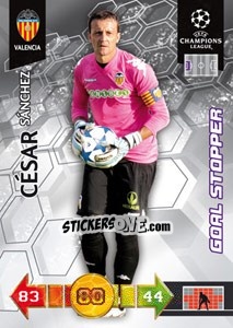 Sticker César Sánchez - UEFA Champions League 2010-2011. Adrenalyn XL n. 349 - Panini