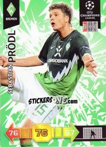 Cromo Sebastian Prödl - UEFA Champions League 2010-2011. Adrenalyn XL - Panini