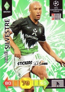 Sticker Mikaël Silvestre - UEFA Champions League 2010-2011. Adrenalyn XL - Panini