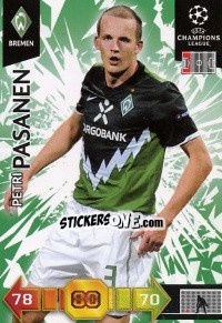 Cromo Petri Pasanen - UEFA Champions League 2010-2011. Adrenalyn XL - Panini