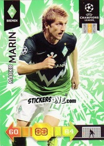 Cromo Marko Marin - UEFA Champions League 2010-2011. Adrenalyn XL - Panini