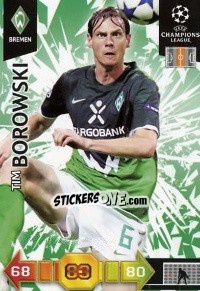 Cromo Tim Borowski - UEFA Champions League 2010-2011. Adrenalyn XL - Panini