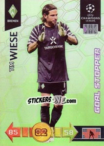 Sticker Tim Wiese - UEFA Champions League 2010-2011. Adrenalyn XL n. 365 - Panini