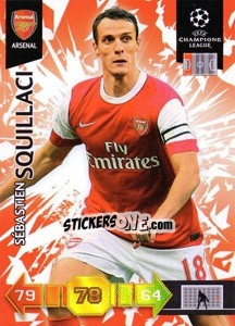 Sticker Sébastien Squillaci - UEFA Champions League 2010-2011. Adrenalyn XL n. U3 - Panini