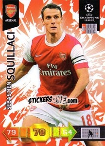 Sticker Sébastien Squillaci - UEFA Champions League 2010-2011. Adrenalyn XL - Panini