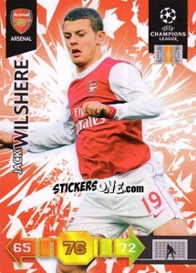 Sticker Jack Wilshere - UEFA Champions League 2010-2011. Adrenalyn XL - Panini