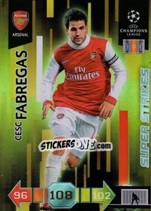 Figurina Cesc Fabregas - UEFA Champions League 2010-2011. Adrenalyn XL - Panini