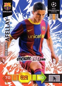 Sticker Ibrahim Afellay - UEFA Champions League 2010-2011. Adrenalyn XL n. U8 - Panini