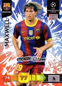 Sticker Maxwell - UEFA Champions League 2010-2011. Adrenalyn XL n. U9 - Panini