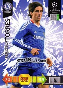 Sticker Fernando Torres - UEFA Champions League 2010-2011. Adrenalyn XL n. U15 - Panini