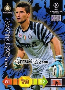 Sticker Luca Castellazzi - UEFA Champions League 2010-2011. Adrenalyn XL - Panini