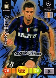 Sticker Thiago Motta - UEFA Champions League 2010-2011. Adrenalyn XL n. U24 - Panini