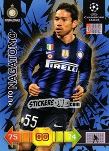 Sticker Yuto Nagatomo - UEFA Champions League 2010-2011. Adrenalyn XL n. U25 - Panini