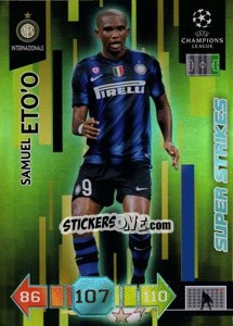 Sticker Samuel Eto'o - UEFA Champions League 2010-2011. Adrenalyn XL - Panini