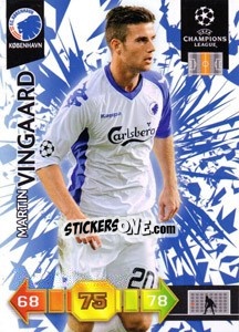 Sticker Martin Vingaard - UEFA Champions League 2010-2011. Adrenalyn XL n. U33 - Panini