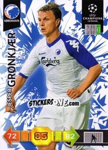 Sticker Jesper Gronkjaer - UEFA Champions League 2010-2011. Adrenalyn XL n. U36 - Panini