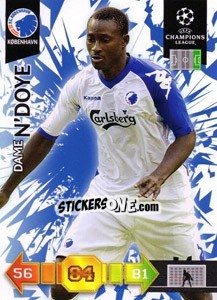 Sticker Dame N'Doye - UEFA Champions League 2010-2011. Adrenalyn XL n. U37 - Panini