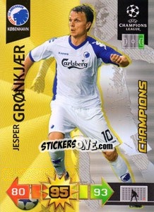 Sticker Jesper Gronkjaer - UEFA Champions League 2010-2011. Adrenalyn XL - Panini