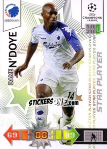 Sticker Dame N'Doye - UEFA Champions League 2010-2011. Adrenalyn XL n. U42 - Panini