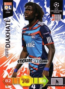 Sticker Pape Diakhaté - UEFA Champions League 2010-2011. Adrenalyn XL n. U43 - Panini