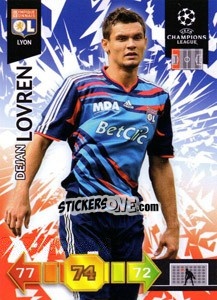 Sticker Dejan Lovren - UEFA Champions League 2010-2011. Adrenalyn XL n. U44 - Panini