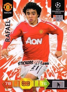 Sticker Rafael da Silva - UEFA Champions League 2010-2011. Adrenalyn XL - Panini