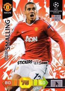 Sticker Chris Smalling - UEFA Champions League 2010-2011. Adrenalyn XL - Panini