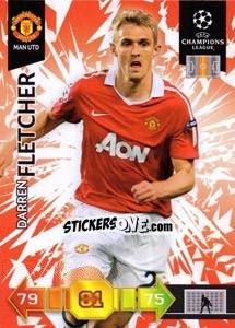 Sticker Darren Fletcher - UEFA Champions League 2010-2011. Adrenalyn XL - Panini