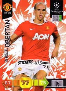 Sticker Gabriel Obertan - UEFA Champions League 2010-2011. Adrenalyn XL - Panini