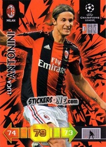 Cromo Luca Antonini - UEFA Champions League 2010-2011. Adrenalyn XL - Panini