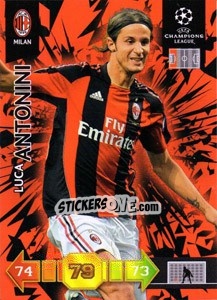 Sticker Luca Antonini - UEFA Champions League 2010-2011. Adrenalyn XL n. U54 - Panini