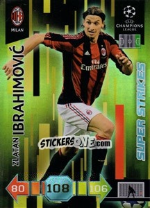 Sticker Zlatan Ibrahimovic - UEFA Champions League 2010-2011. Adrenalyn XL n. U58 - Panini